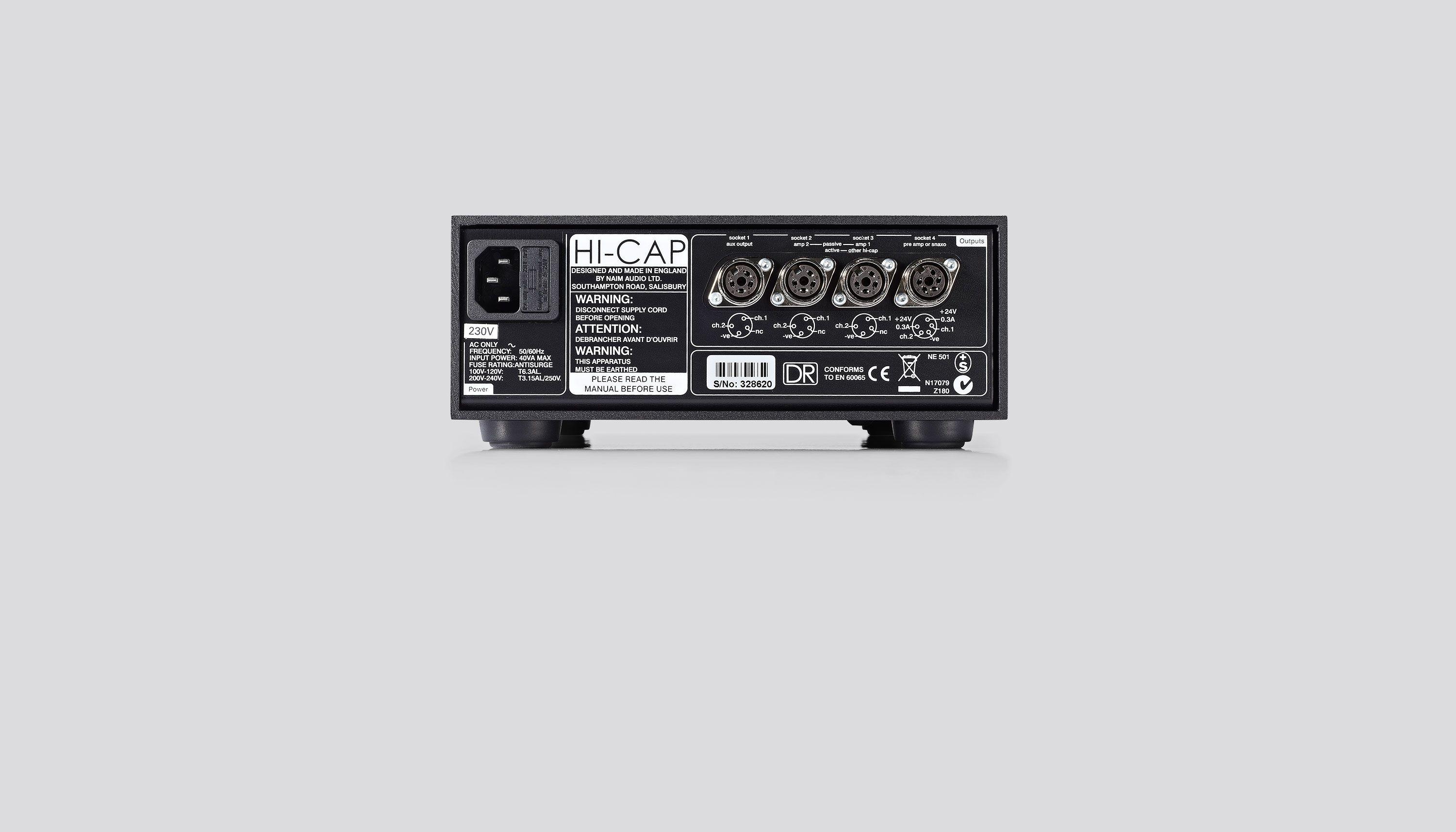 HiCap Compact Power Supply - Rear View